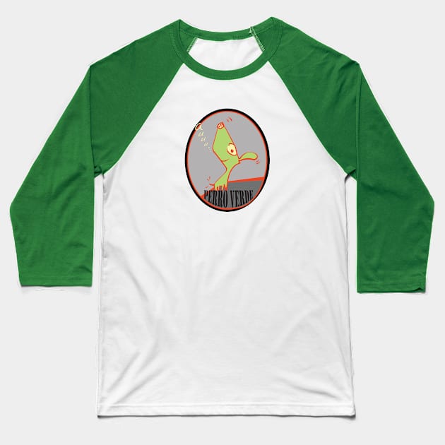 Green Dog Baseball T-Shirt by andrea-balza